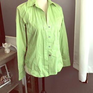 Green Long Sleeve Professional Button Down